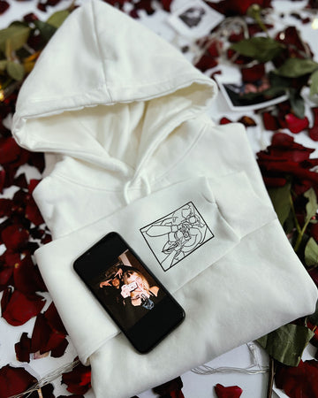 Outline Sleeve Regular Hoodie