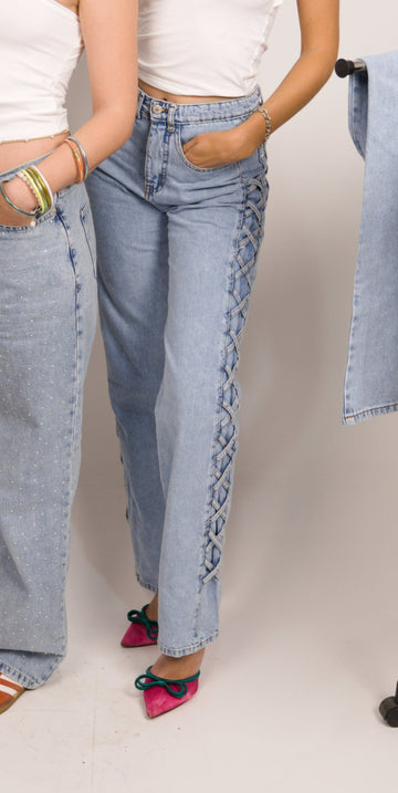 Singapore Denim - Crisscross Sided Jeans