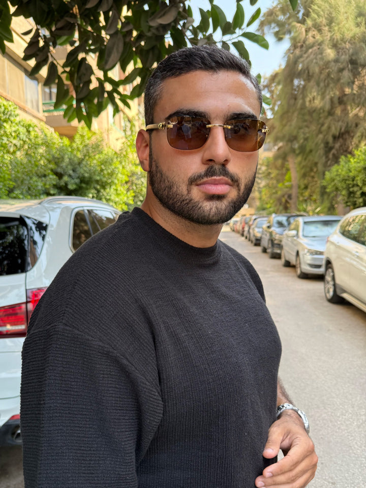 Velvet Knitted Round T-Shirt (LAST ITEM)