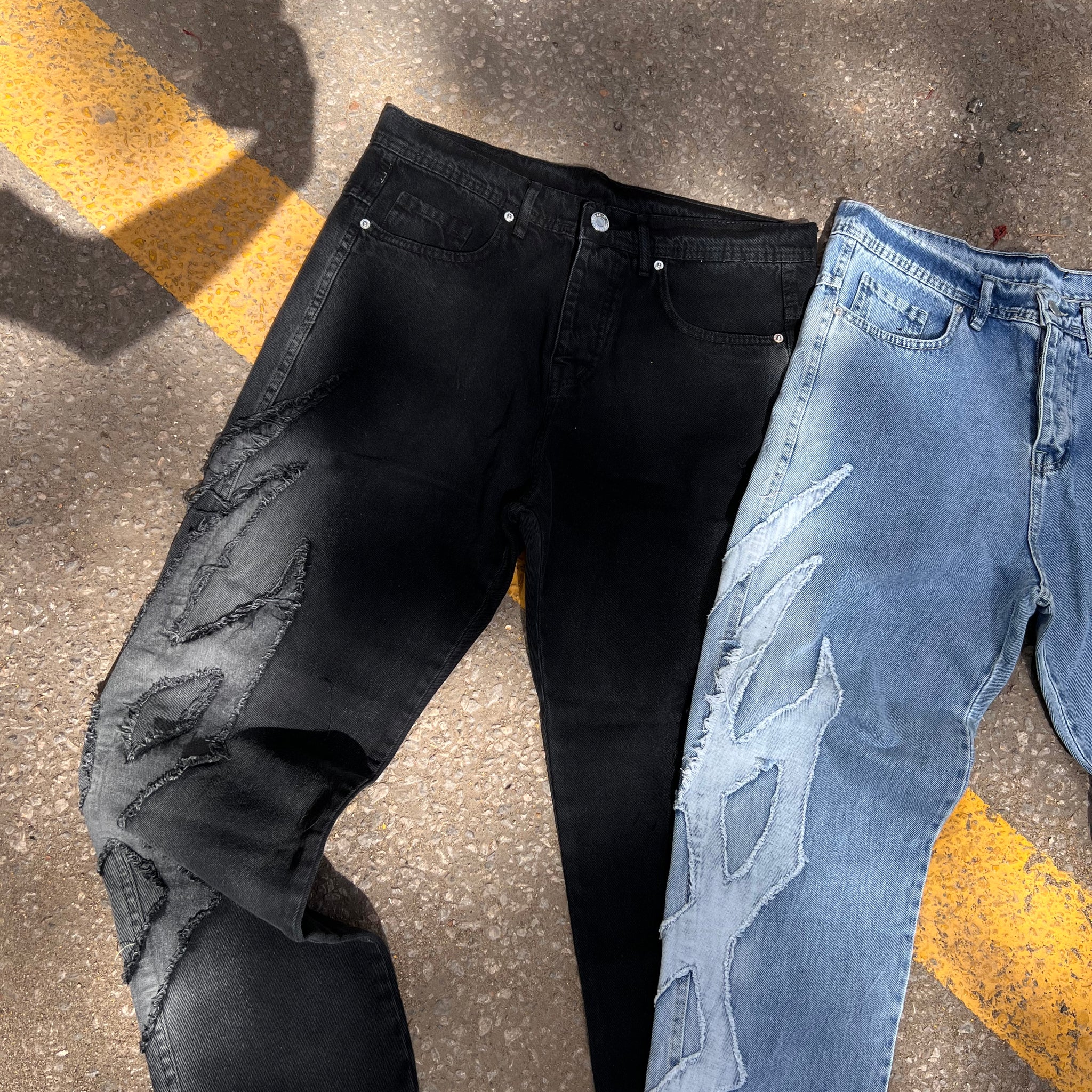 Cuba Denim - Patched Jeans (LAST ITEM)