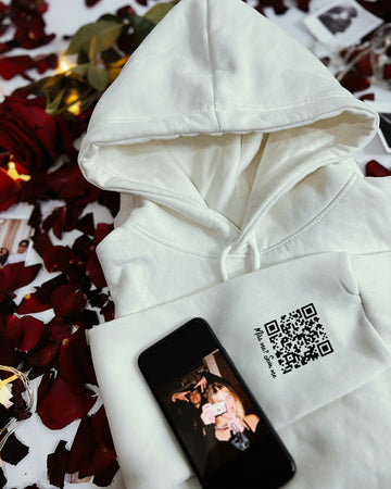 Customized QR Code Oversized Hoodie