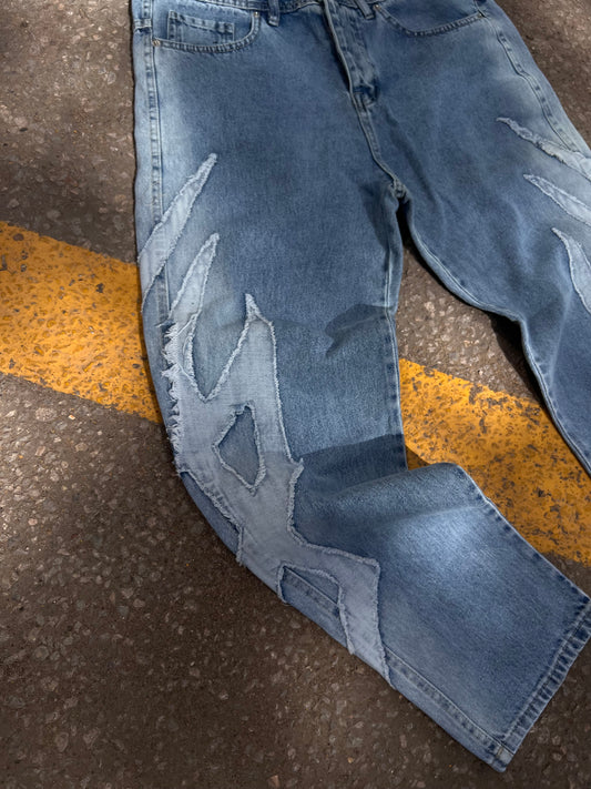 Cuba Denim - Patched Jeans