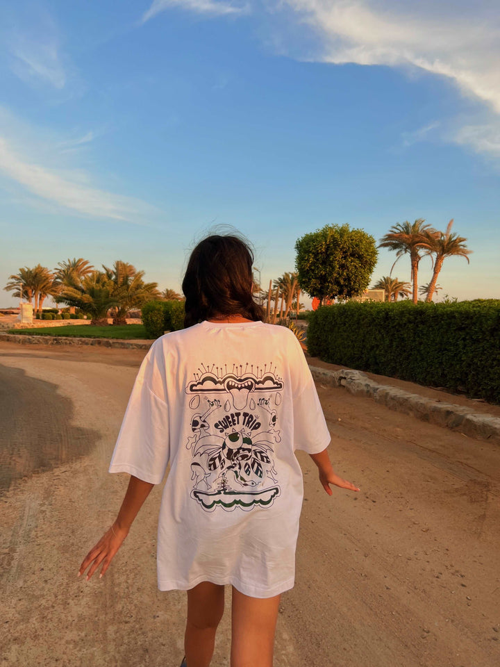 Sweet Trip Rainbow Reflective Oversized T-shirt (LAST ITEM)