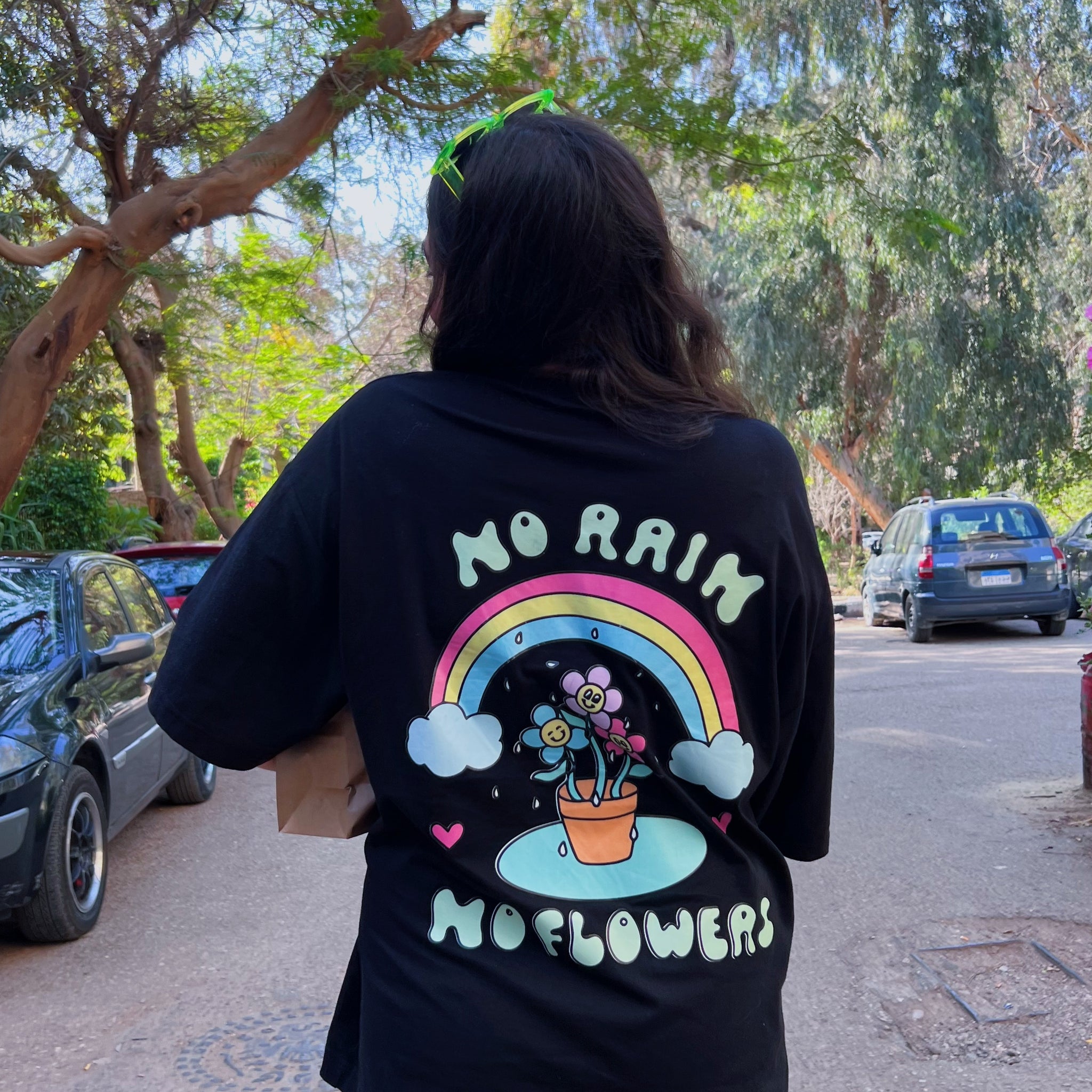 No Rain No Flowers Oversized T-shirt