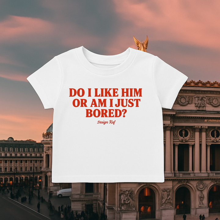 Do I Like Him Baby Top (LAST ITEM)