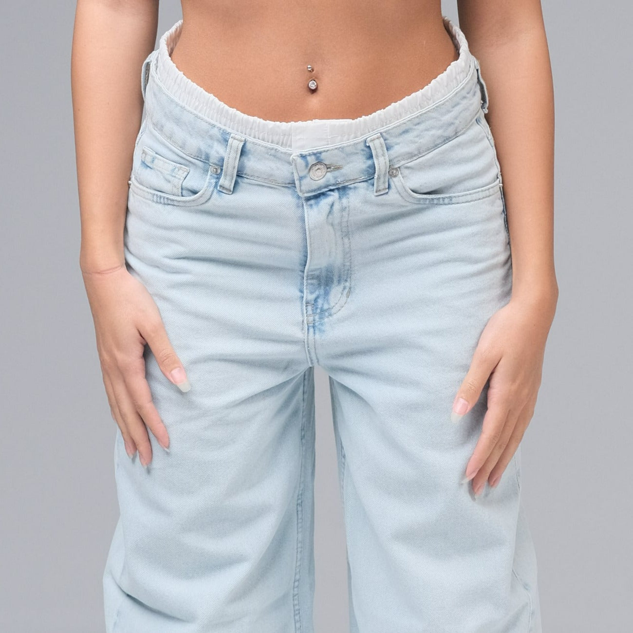 Kyiv Denim - Elastic Boxer Double Waisted Jeans