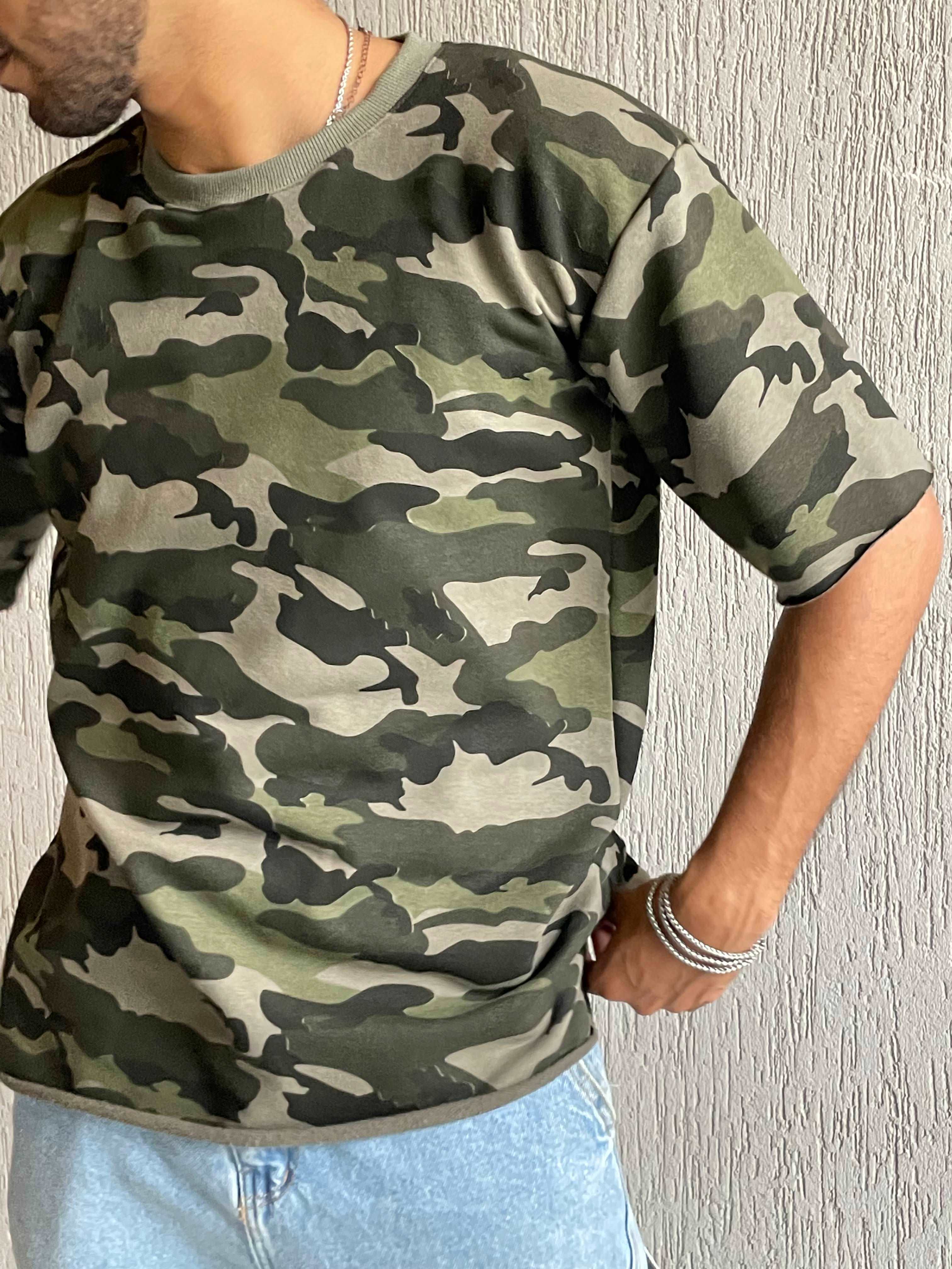 Dark Camo Oversized Tee main image 1