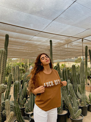 F*CK OFF Hidden Message Oversized T-shirt