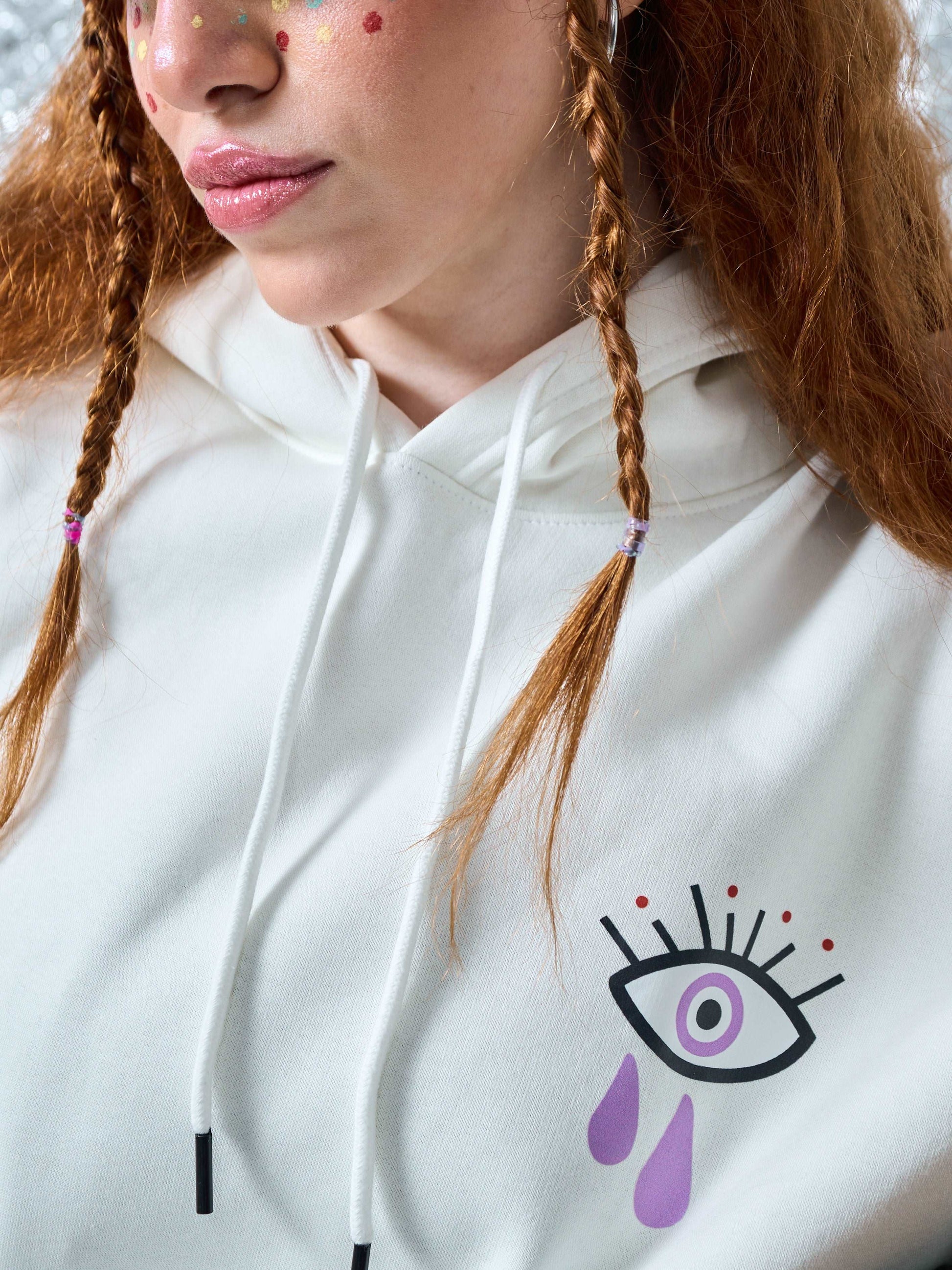 Do No Harm Take No Shit Eyes Oversized Hoodie