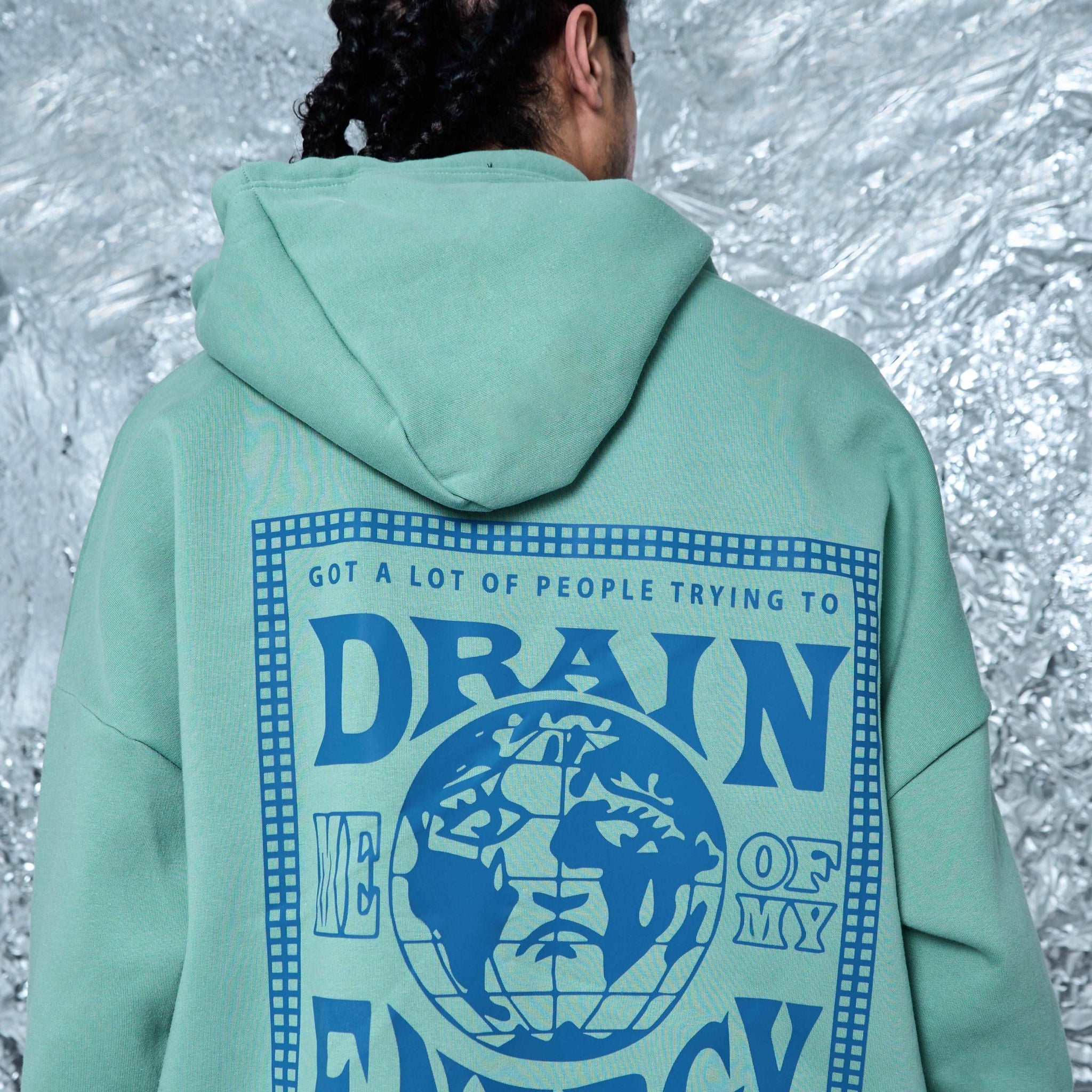 Drain me of my energy Oversized Hoodie