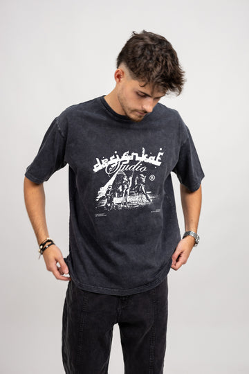 Design Kaf Studios Pyramids Acid Washed T-shirt