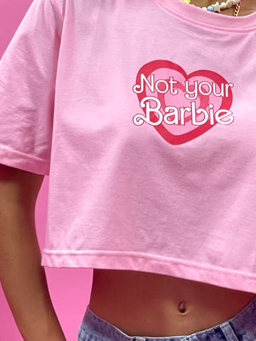 Not Your Barbie Heart Crop Top