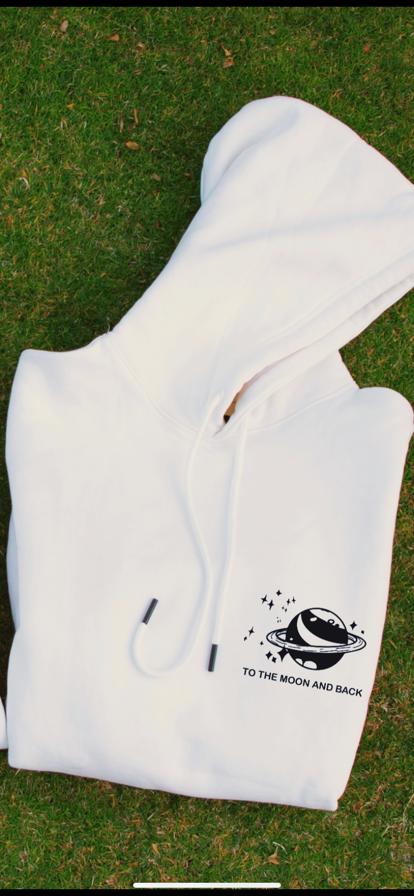 To the moon hoodie Clearance