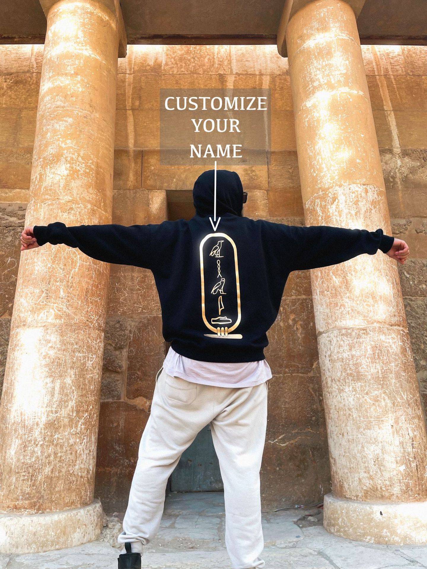 Key Of Life Oversized Hoodies - Design Kaf - [customized_clothing]