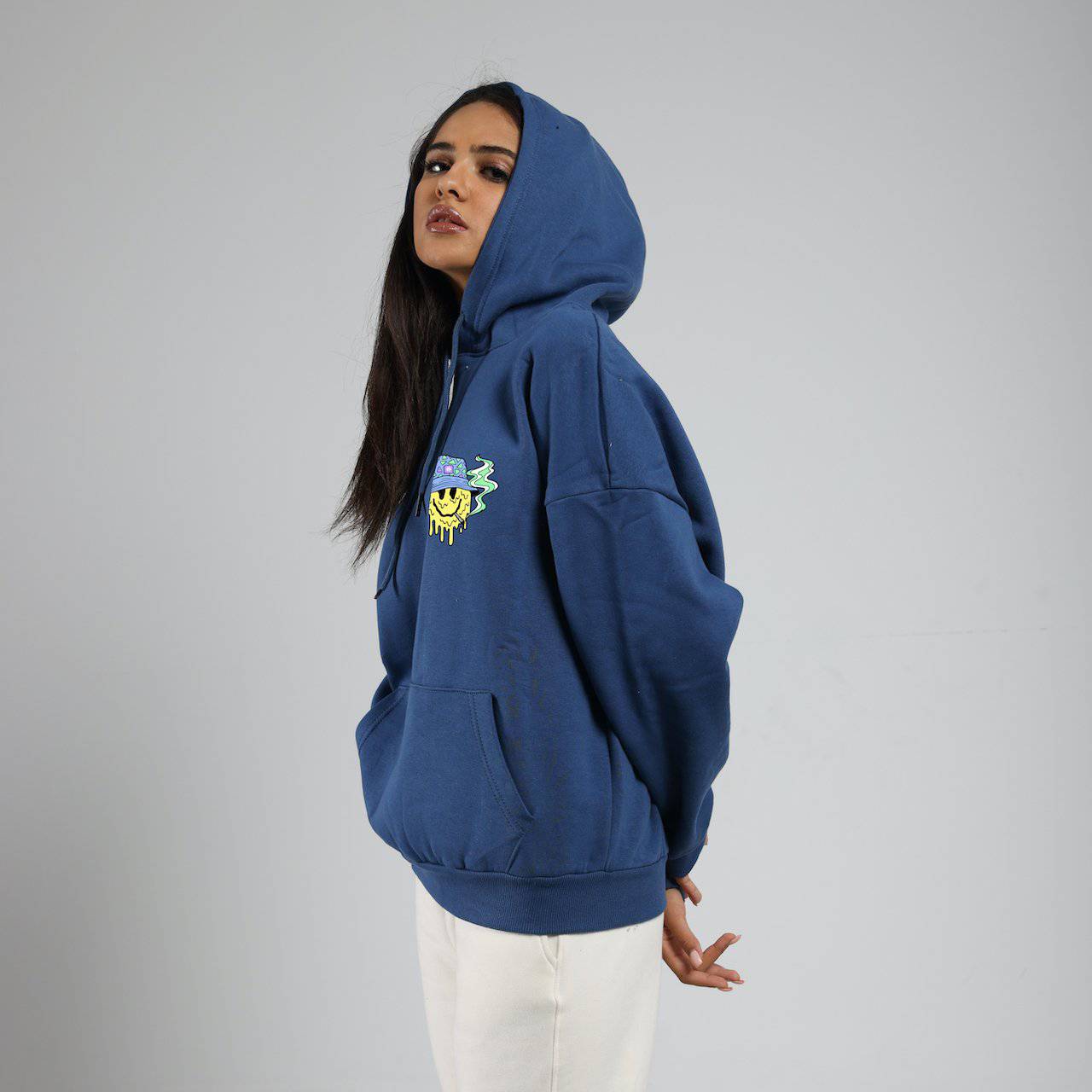 Smiley J Oversized Hoodies - Design Kaf - [customized_clothing]