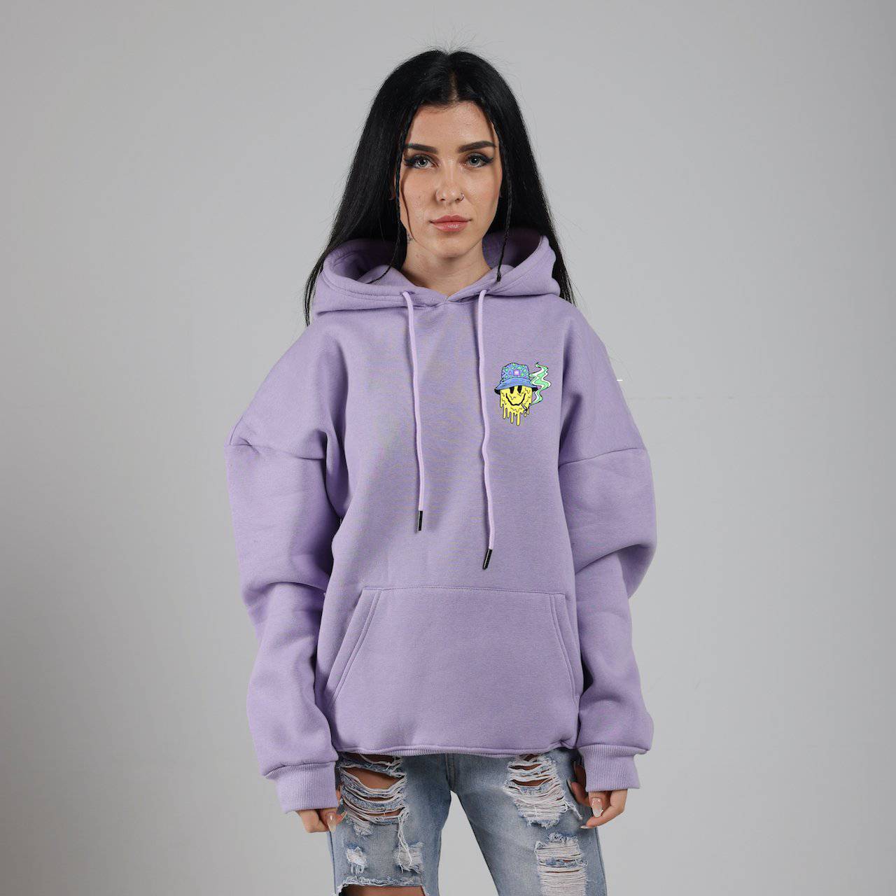 Smiley J Oversized Hoodies - Design Kaf - [customized_clothing]