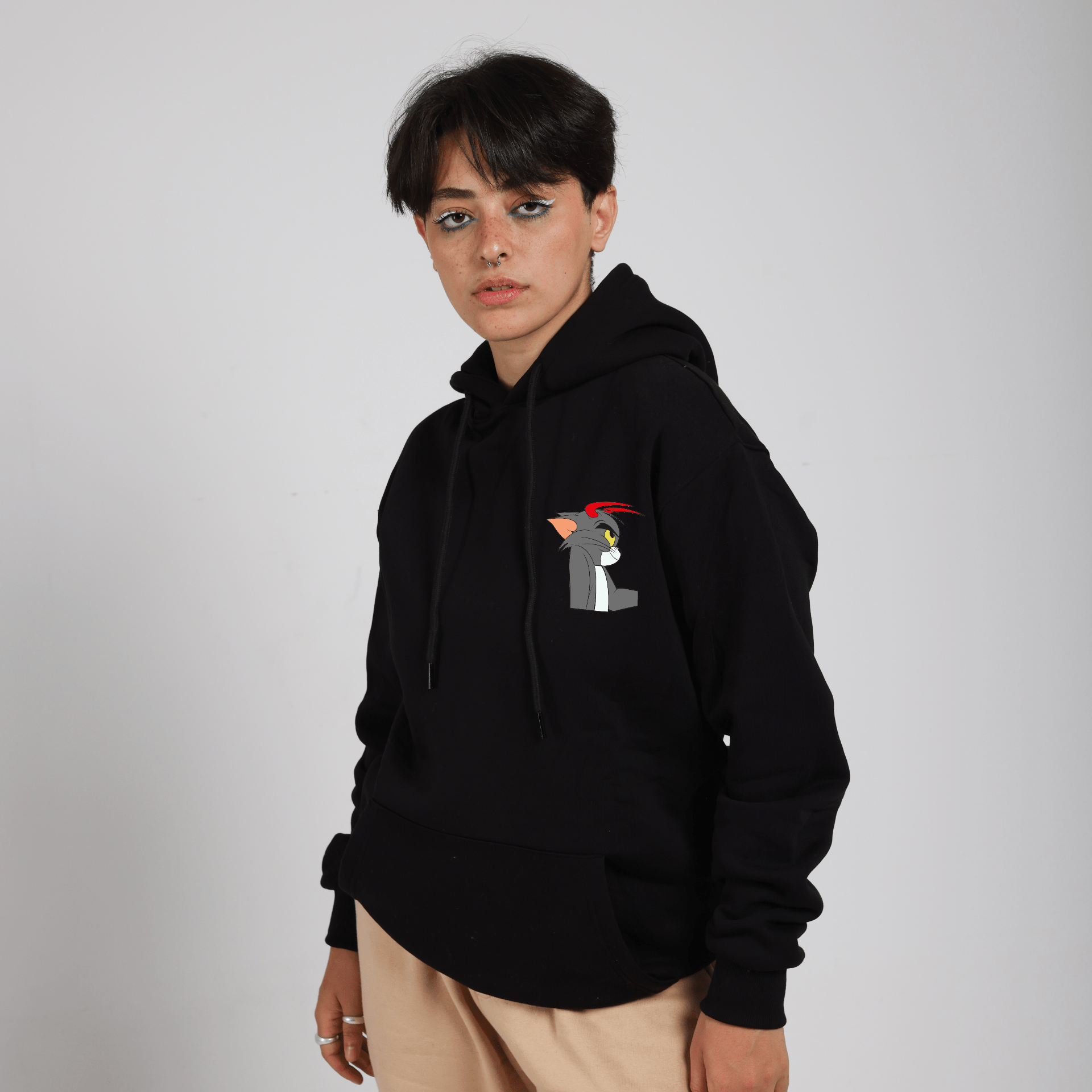 Tom & Jerry Oversized Hoodie - Design Kaf - [customized_clothing]