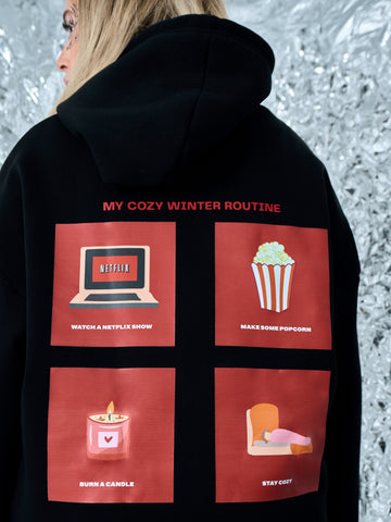 My Cozy Winter Routine Oversized Hoodie